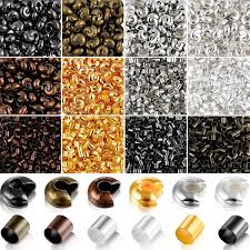 304 Stainless Steel 1.5Mm 2Mm 2.5Mm 3Mm Rondelle Crimp Beads Crimp Knot  Covers | Ebay