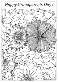 Other great ideas for text: Complex Happy Grandparents Day Grandparents Day Adult Coloring Pages