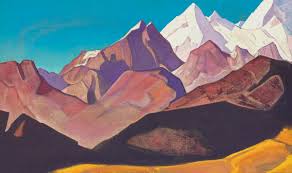 Wandering Silent Vertexes And Frozen Peaks Lhotse 2 Painted By Nicholas Roerich