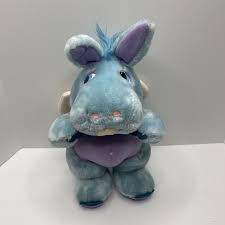 Vintage Hasbro Softies Hoppopotamus Plush Disney Wuzzles 1984 Blue Hippo  Rabbit | eBay