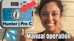 The orbit sprinkler timer can operate in automatic, semiautomatic or manual fashion. Hunter Sprinkler System Manual Start Hunter Pro C Manual Operation Youtube