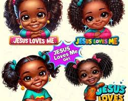 Jesus Loves Me Girl PNG Image