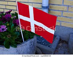 Some areas in denmark have unofficial flags, listed below. Danish Tradition Denmark Flag To Mark A Birthday Typical Danish Tradition Denmark Paper Flag In The Garden To Mark A Canstock
