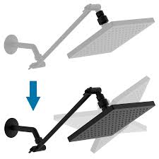 Amazon.co.jp: Hibbent 全金属製シャワーヘッドスイベルボールジョイントアダプター ソリッドブラス調整可能シャワーアームコネクタ  シャワーアームエクステンション シャワーヘッドコネクタ ユニバーサルシャワーコンポーネントマットブラック : DIY, Tools & Garden