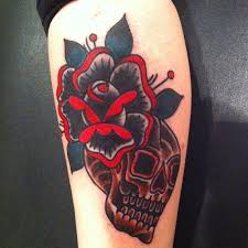 Black And Red Rose Tattoo For Women Found On Google From Pinterest Com Tattoos Red Tattoos Skull Rose Tattoos