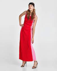 Image 1 Of Long Two-tone Dress From Zara Beautiful Outfits Womens Maxi Dresses Dresses