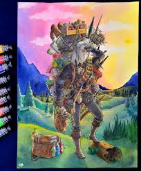 Video game character design 101: Famous Video Game Characters Carry Their Full Inventory In My 9 Illustrations Bored Panda