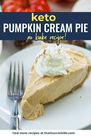 This cream cheese pumpkin pie is creamy, sweet, and spicy. The Best Keto No Bake Pumpkin Pie That Low Carb Life