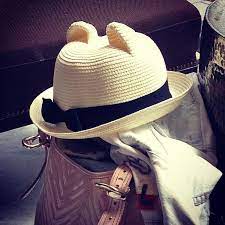 Cat Ear Straw Hat Hats Straw Hat Cat Ear