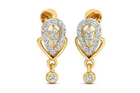 It's modern yet striking and perfect to pair with any attire, from a business ensemble to an evening dress to a crop top and shorts. Buy Penne Diamond Earrings In Gold Endear Jewellery