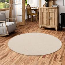 Dank aufeinander abgestimmter, dezenter farben fügt sich der gewebte teppich nahtlos. Sisal Optik Designer Flachgewebe Teppich Pure Beige Meliert Rund