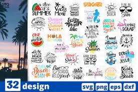 Download 32 Summer Quotes For Cricut Graphic By Svgocean Creative Fabrica PSD Mockup Templates