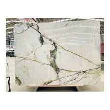 Oem/odm Polished Custom Interior Design Wall and Floor Tiles Clivia White  Marble Calacatta Verde Marble White Marble Slabs