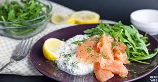 Most cheeses are low in carbs and high in fat, which is good news when you're on a keto diet. Easy Salmon Cottage Cheese Rocket Salad Low Carb Recipe Ketovale