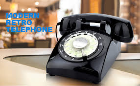 Ending saturday at 5:00pm pdt. Amazon Com Ecvision Black Color Vintage 1960 S Style Rotary Retro Old Fashioned Rotary Dial Home Telephone Home Audio Theater