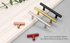 Stainless steel kitchen cabinet handles ukg ultipro employee. 30 Pack Probrico Black Stainless Steel Kitchen Cabinet Door Handles T Bar Drawer Pulls Knobs Diameter 1 2 Inch Hole Centers 3inch 5inch Length Amazon Com