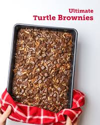 Mix brownie mix with 1 egg (instead of 2), 1/3 cup oil, 2 tbs water, and 1/4 cup of flour. Betty Crocker Ultimate Turtle Brownies Facebook