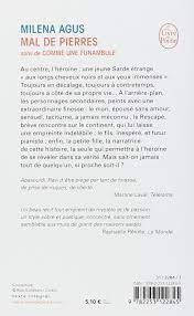 Elle brave les interdits, les bonnes moeurs, les traditions, comme çà sans y songer, presque par nature. Mal De Pierres Le Livre De Poche French Edition Agus 9782253122845 Amazon Com Books