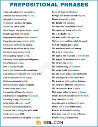 600 Useful Prepositional Phrase Examples In English Prepositional Phrases English Phrases E In 2020 Prepositional Phrases English Phrases English Vocabulary Words