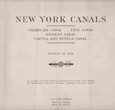 charts of new york canals champlain canal erie canal oswego canal cayuga and seneca canal