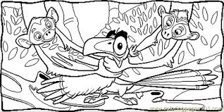 Supercoloring vulpix / mega charizard x pokemon printable coloring page for kids. Zazu With Two Monkeys Coloring Page For Kids Free The Lion King Printable Coloring Pages Online For Kids Coloringpages101 Com Coloring Pages For Kids