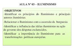 Aula Nº 03 Iluminismo Objetivos Ppt Carregar
