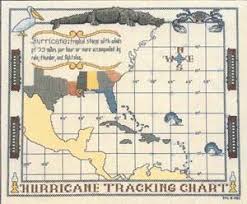 hurricane tracking chart 1119h accents inc counted