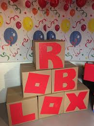 7th Birthday Party Theme Ideas For Boy Moving Boxes And Paper Letters Glued On Robot Birthday Party 7th Birthday Party Ideas Boy Birthday Parties