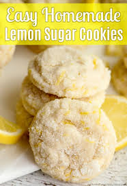 Bursting with flavor thanks to using fresh lemon juice and zest! Easy Homemade Lemon Sugar Cookies Lemon Sugar Cookies Lemon Sugar Cookies Recipe Lemon Cookies Recipes