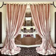 Plush Velvet Curtains Eyelet Ring Top Thick Long Ready Made Lined Blush Pink Ebay Velvet Curtains Pink Velvet Curtains Pink Curtains