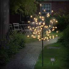 Amazon Com Szminiled 5ft 104led Solar Lights Outdoor Cherry Blossoms Christmas Solar Garden Light Trees With Adjustable Branches For Pathway Yard Lawn Backyard Holiday Party Decoration Home Kitchen