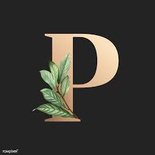 Download Premium Vector Of Botanical Capital Letter P Vector 584929 Tropical Art Print Lettering Alphabet Fonts Sunflower Wallpaper