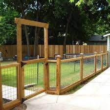 Even though dogs love running around and sniffing this and that, they, like. Outdoor Room Outdoor Oasis Backyard Fences Wire And Wood Fence Backyard