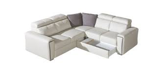 Ayant subi d'importantes évolutions depuis son lancement. Canape D Angle Convertible 5 Places En Cuir Blanc Veritable Canap En Cuir
