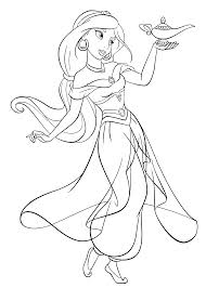 Let's paint princess jasmine coloring page do you like disney princess coloring pages? Coloring Pages Disney Princess Jasmine Novocom Top