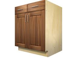 Standard cabinets (the interior is not visible once doors/drawer are closed). 2 Door 2 Drawer Base Cabinet With Split Top