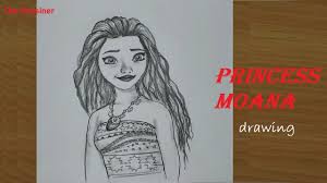 It was great to be back at mariposa! How To Draw Disney Princess Moana Pencil Sketch Drawing Youtube