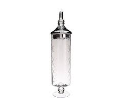 Each jar can have different size. 20 Inch Etched Glass Apothecary Jar With Lid By Valerie Qvc Com