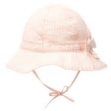 Petit Bateau Baby Girls Pink Cotton Sun Hat Childrensalon Outlet