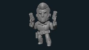 Her weapon of choice, the shotgun, annihilates enemy brawlers at close. 3d Printed Brawl Stars Colt Figurine By Ron Dino Pinshape