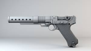 Jyn Erso A180 Blaster 3d Model Blaster Star Wars Star Wars Items Star Wars Models