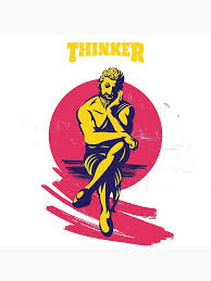 675 x 900 jpeg 70 кб. Thinking Man Statue Posters Redbubble
