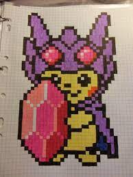 Pokemon Images: Pixel Art Pokemon Pikachu Deguise En Solgaleo