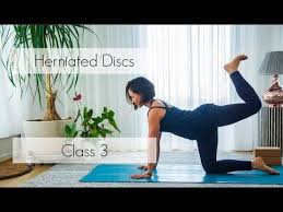 Yoga For A Herniated Disc Yoga With Celest Pereira Youtube Herniated Disc Herniated Disc Exercise Herniated