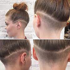 Polished and rounded at the tips, this stunning a line bob feels frenchy with its full bangs, perfectly straight, but. Undercut Idea Shaved Back With A Little On The Sides Exactly What I M Looking For Undercut Long Hair Undercut Hairstyles Hair Styles