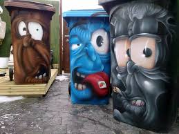 Poubelles Rigolotes Trash Art Street Art Art