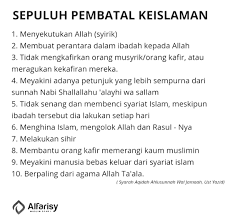 Padanan suku kata tertutup by bieha79. Ø§Ù„Ø¯ÙŠÙ† On Twitter 10 Perkara Yang Membatalkan Keislaman Seseorang