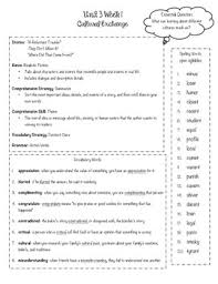 Mcgraw Hill Wonders Grade 5 Unit 3 Study Guides Mcgraw Hill Wonders Vocabulary Words Study Guide