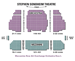 stephen sondheim theatre seating chart theatre in new york