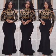 Nadela Royal Dress Black Color Plus Size Gala Dress Fashion Sweet 16 Outfits